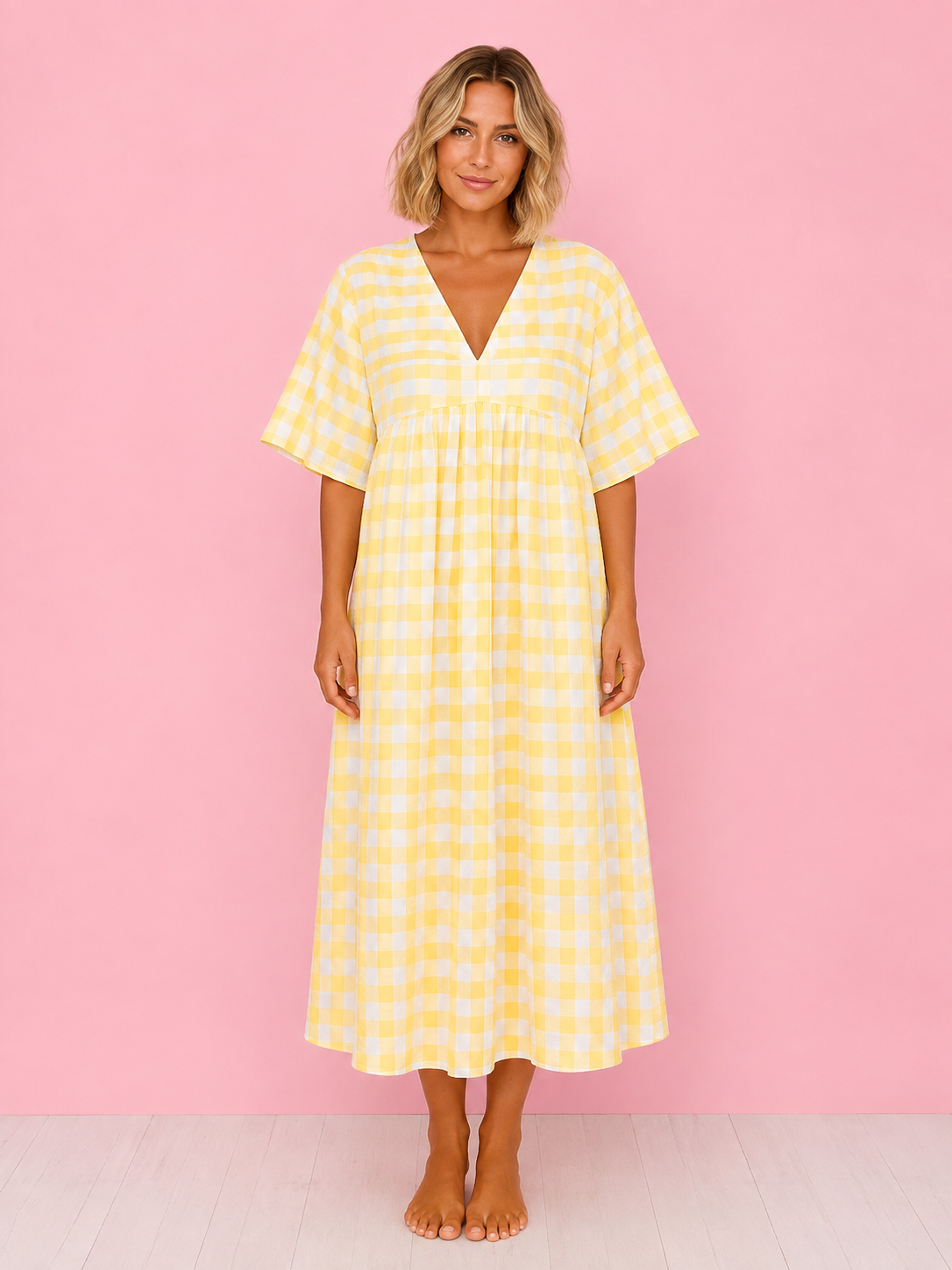 VESTIDO ALLEGRA AMARILLO PASTEL