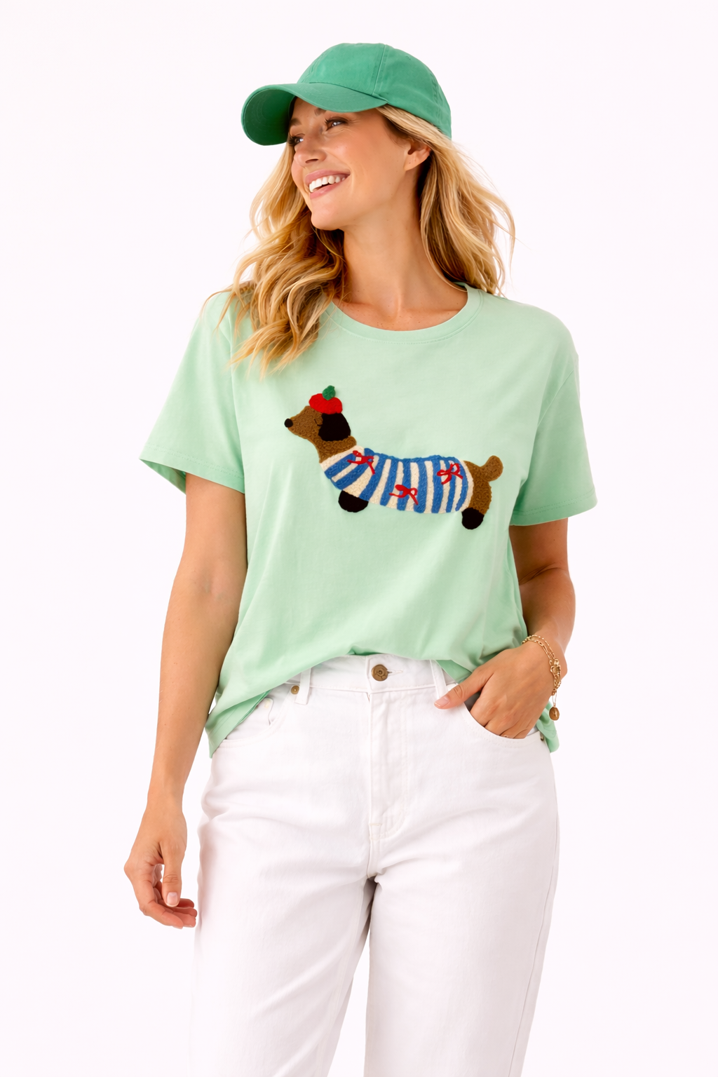 CAMISETA SALCHICHA MENTA