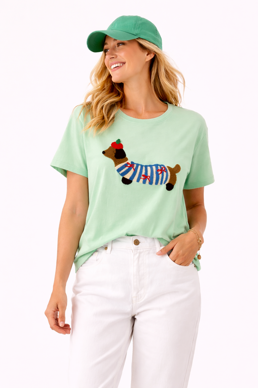 CAMISETA SALCHICHA MENTA