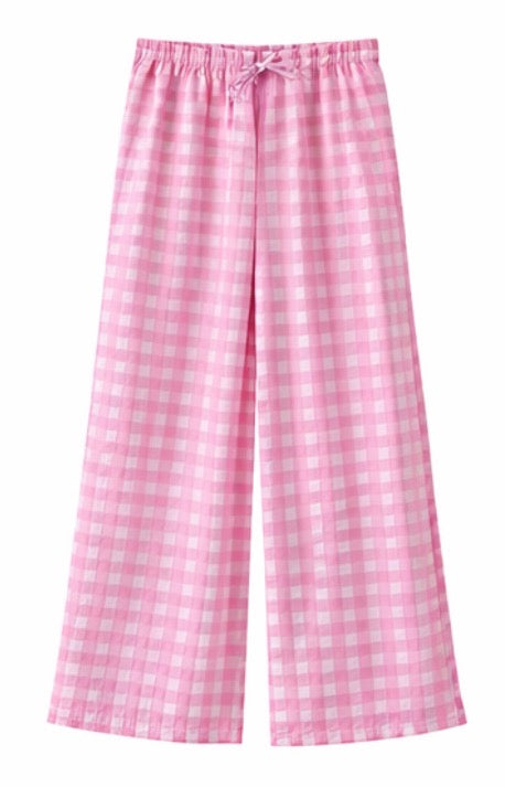 PANTALON VICHY ROSA