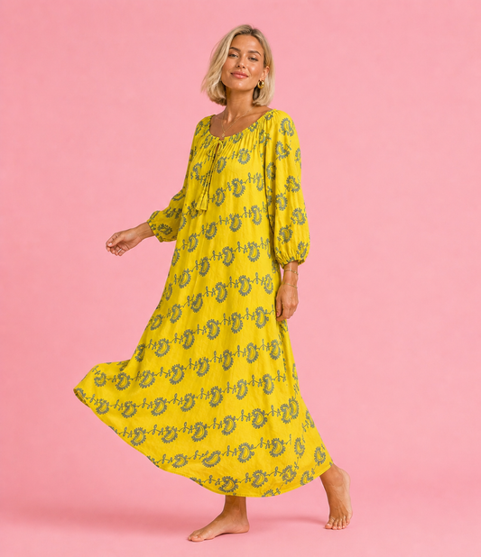 VESTIDO MENORCA YELLOW