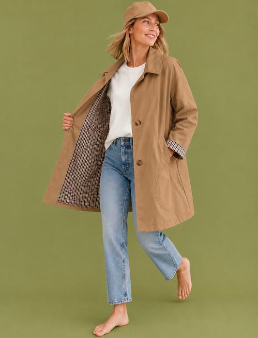 GABARDINA VICHY CAMEL