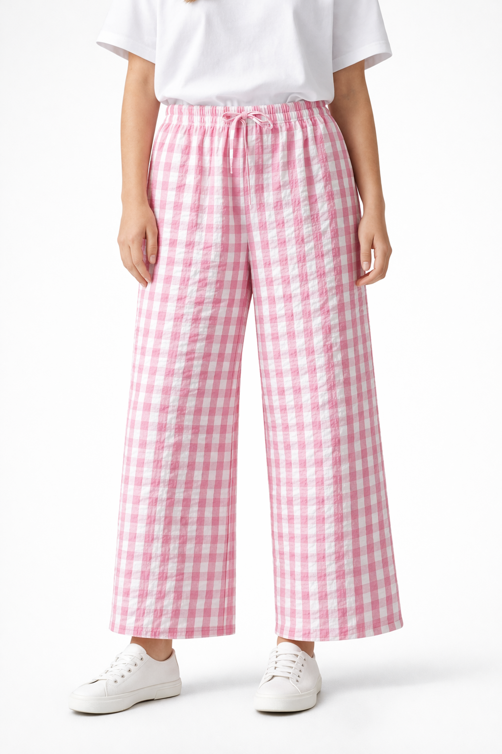 PANTALON VICHY ROSA