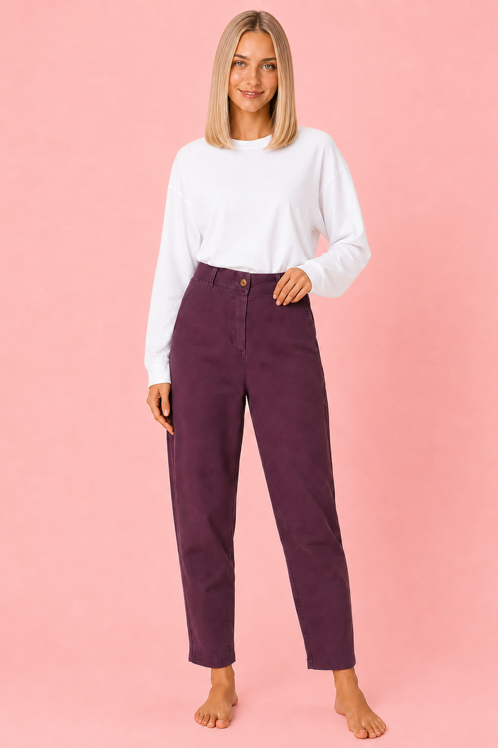 JEANS MUSE BERENJENA