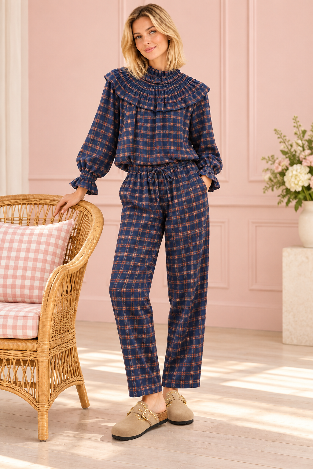 CONJUNTO AGUSTINA AZUL MARINO