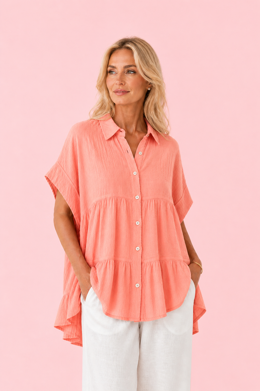 BLUSA MENORCA CORAL
