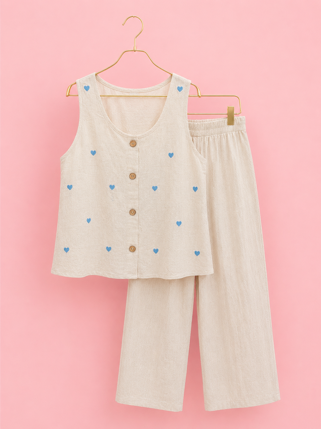 CONJUNTO LINO CUORE BLUE