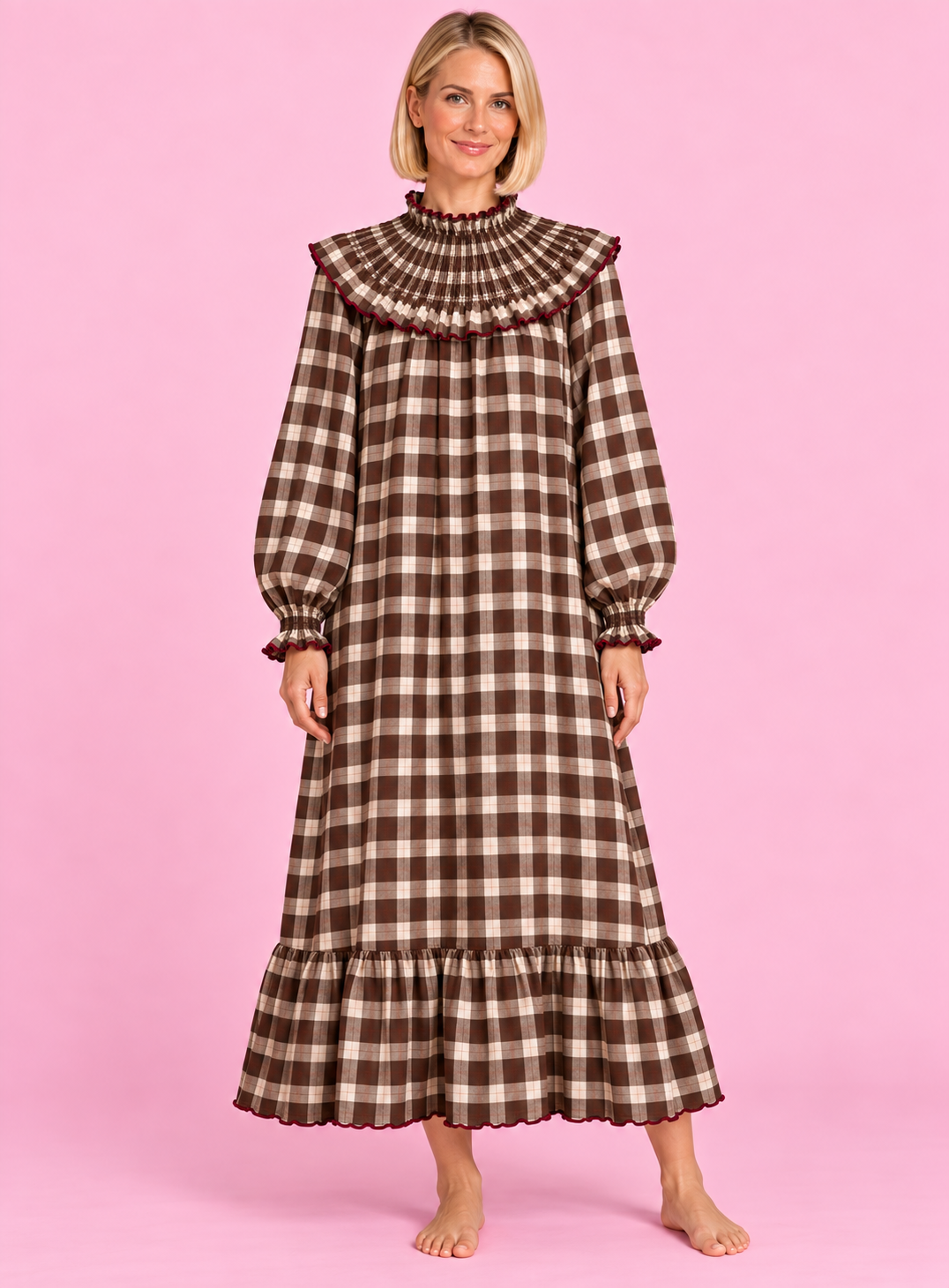 VESTIDO AMARETO CHERRY BROWN