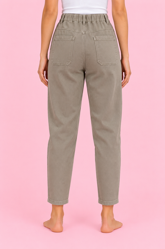 JEANS MUSE VERDE KAKI