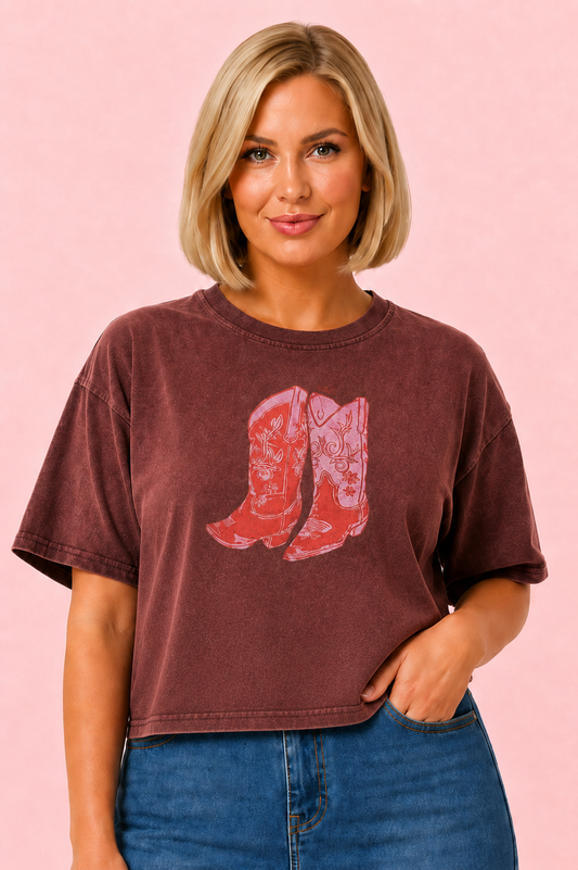 CAMISETA COWBOY VINO