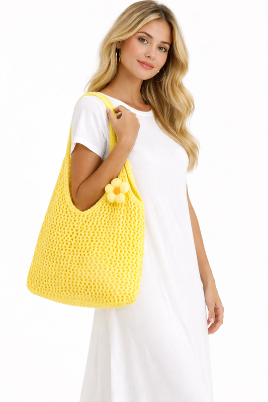 BOLSO CROCHET AMARILLO