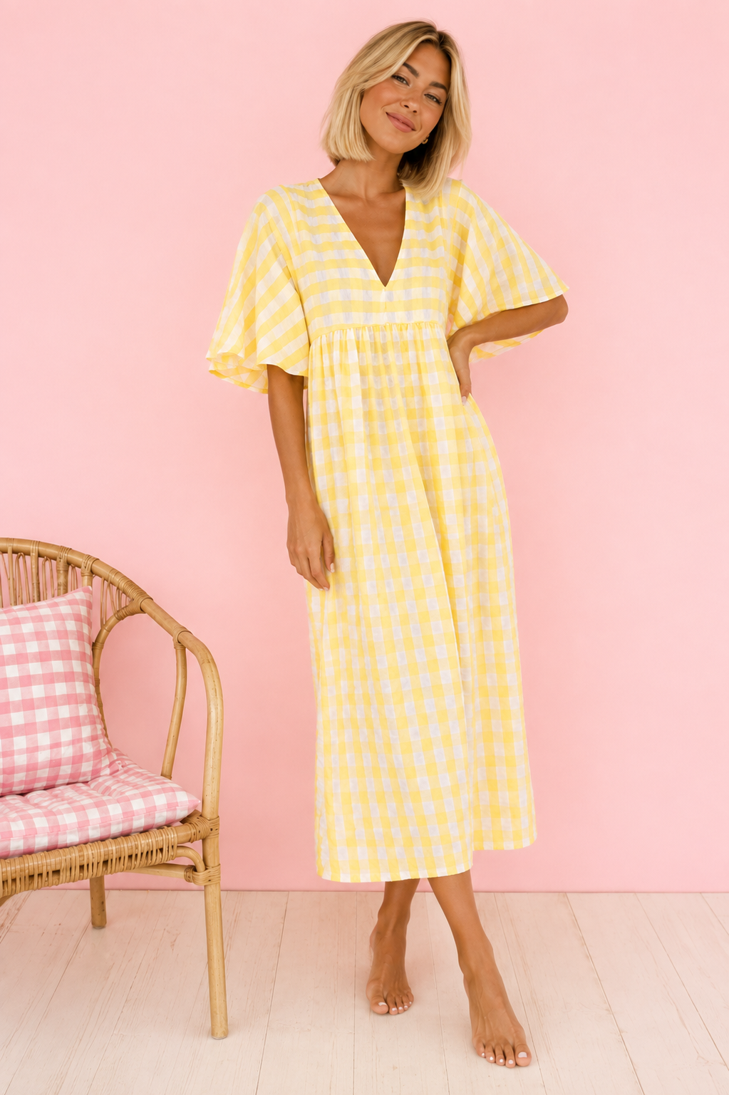 VESTIDO ALLEGRA AMARILLO PASTEL