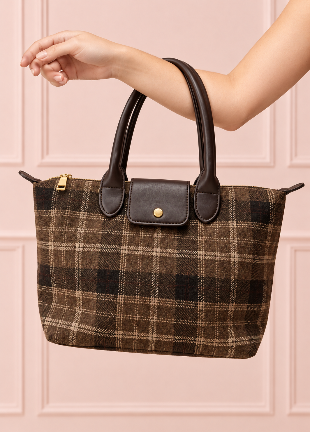 BOLSO SCOTTY TARTAN BROWN