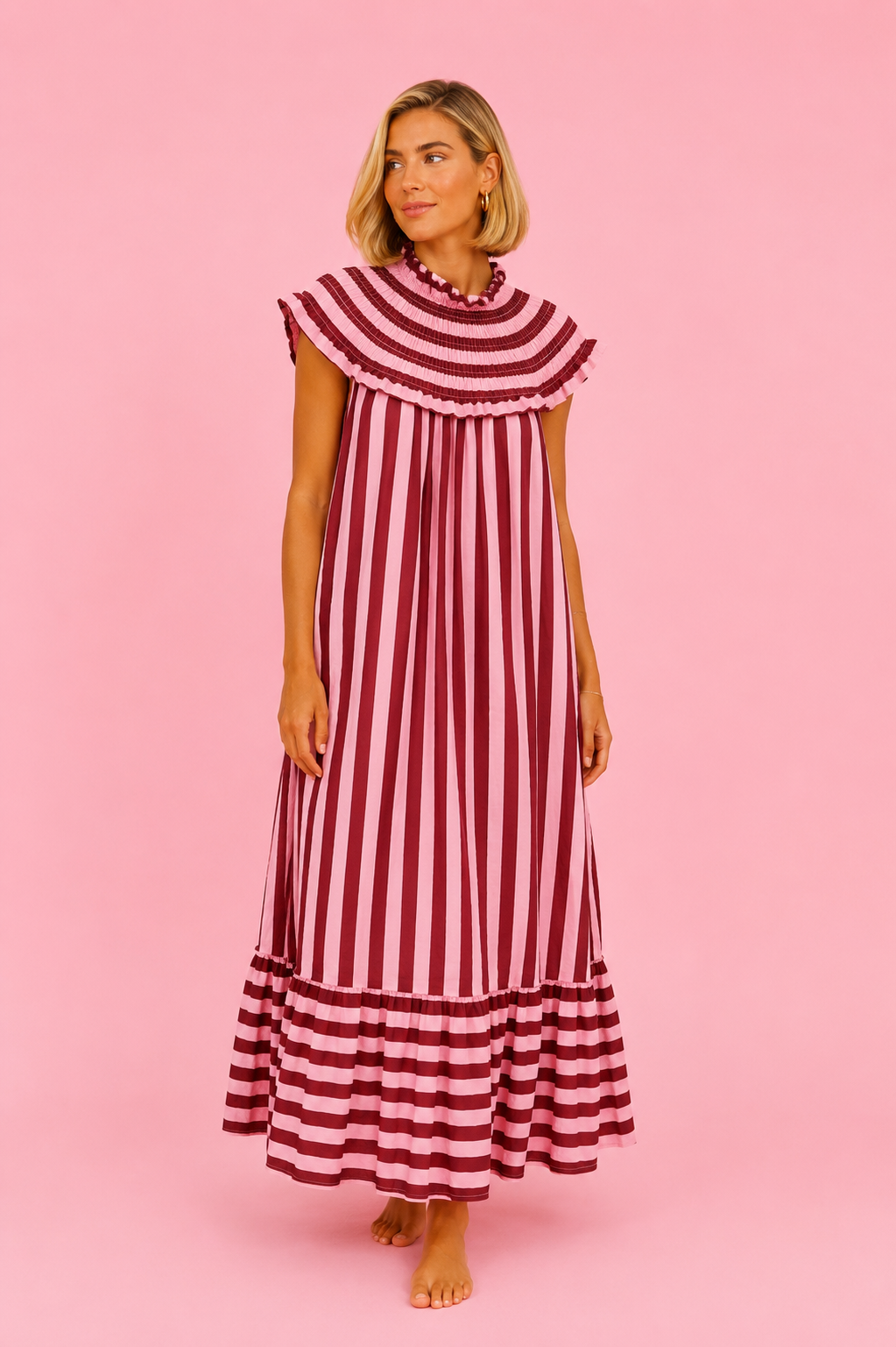 VESTIDO AMARETO BURGUNDY