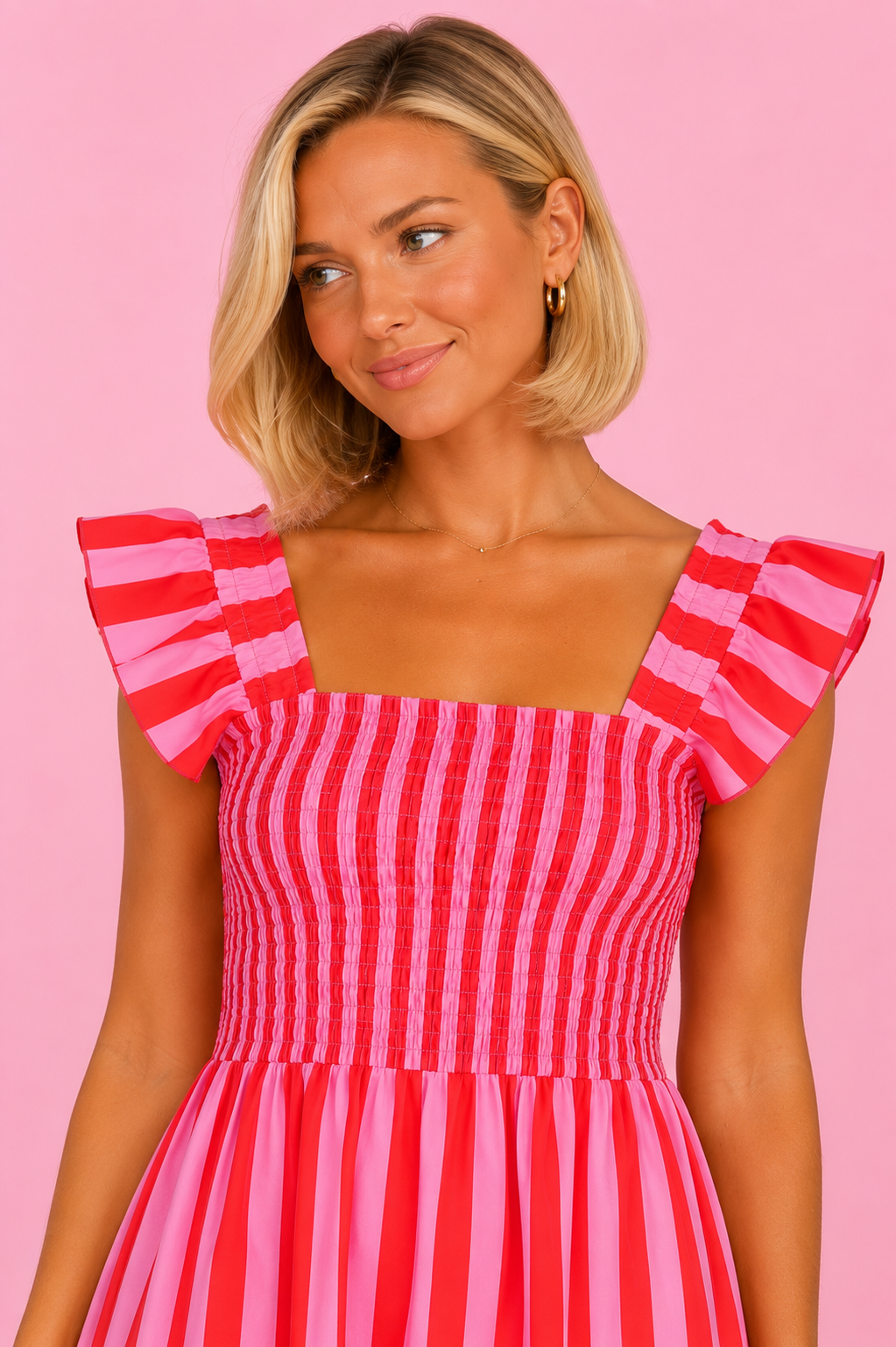 VESTIDO OLIVIA ROSA&ROJO