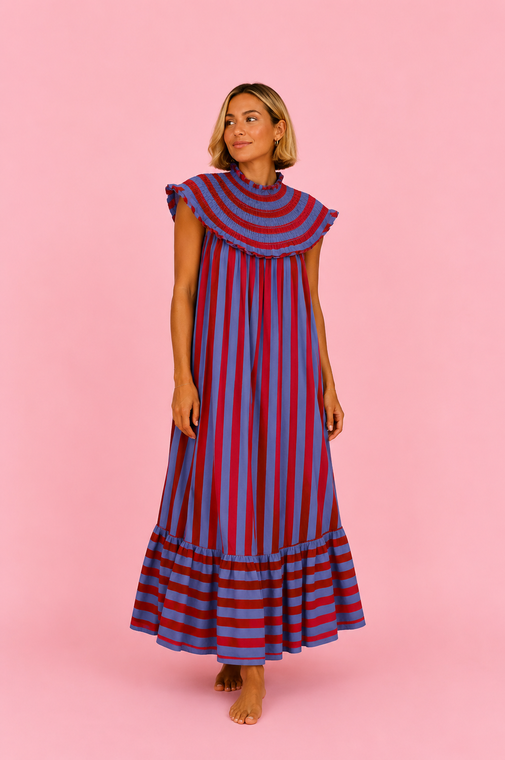 VESTIDO AMARETO RED&BLUE