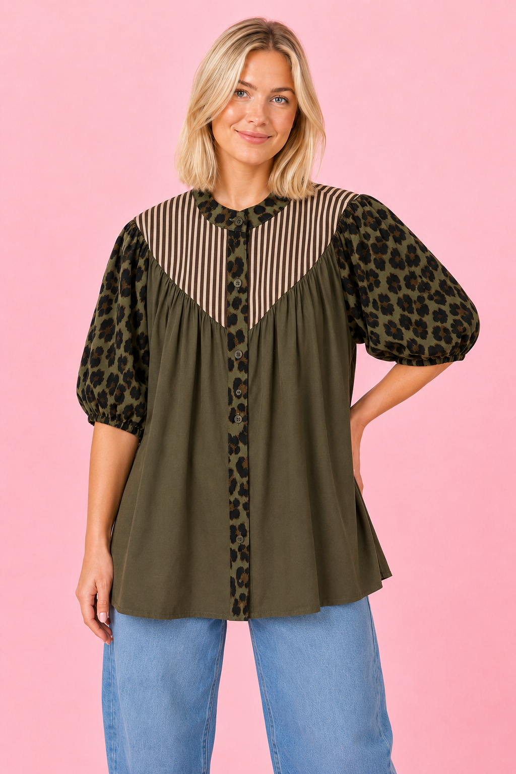 BLUSA PRINT CATERINA MILITAR
