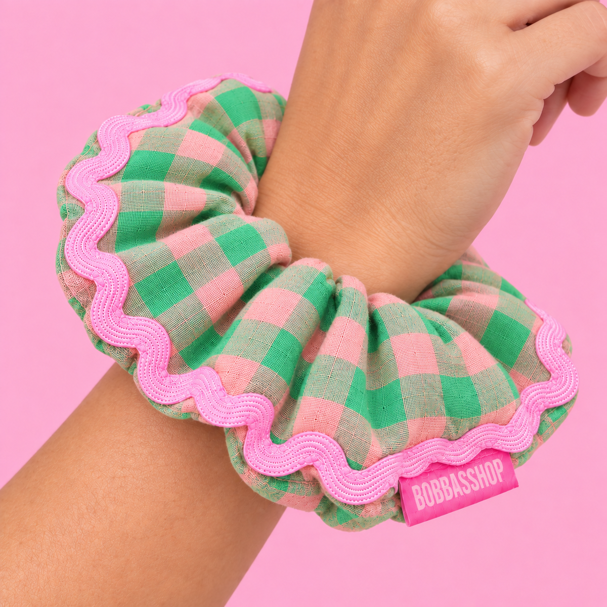 SCRUNCHIE VICHY MANZANA