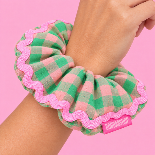 SCRUNCHIE VICHY MANZANA
