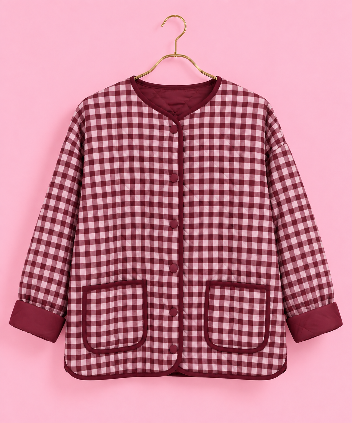 CHAQUETA BRUNA PINK BURGUNDY
