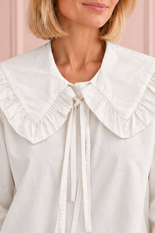 CAMISA CUELLO BABY BLANCA