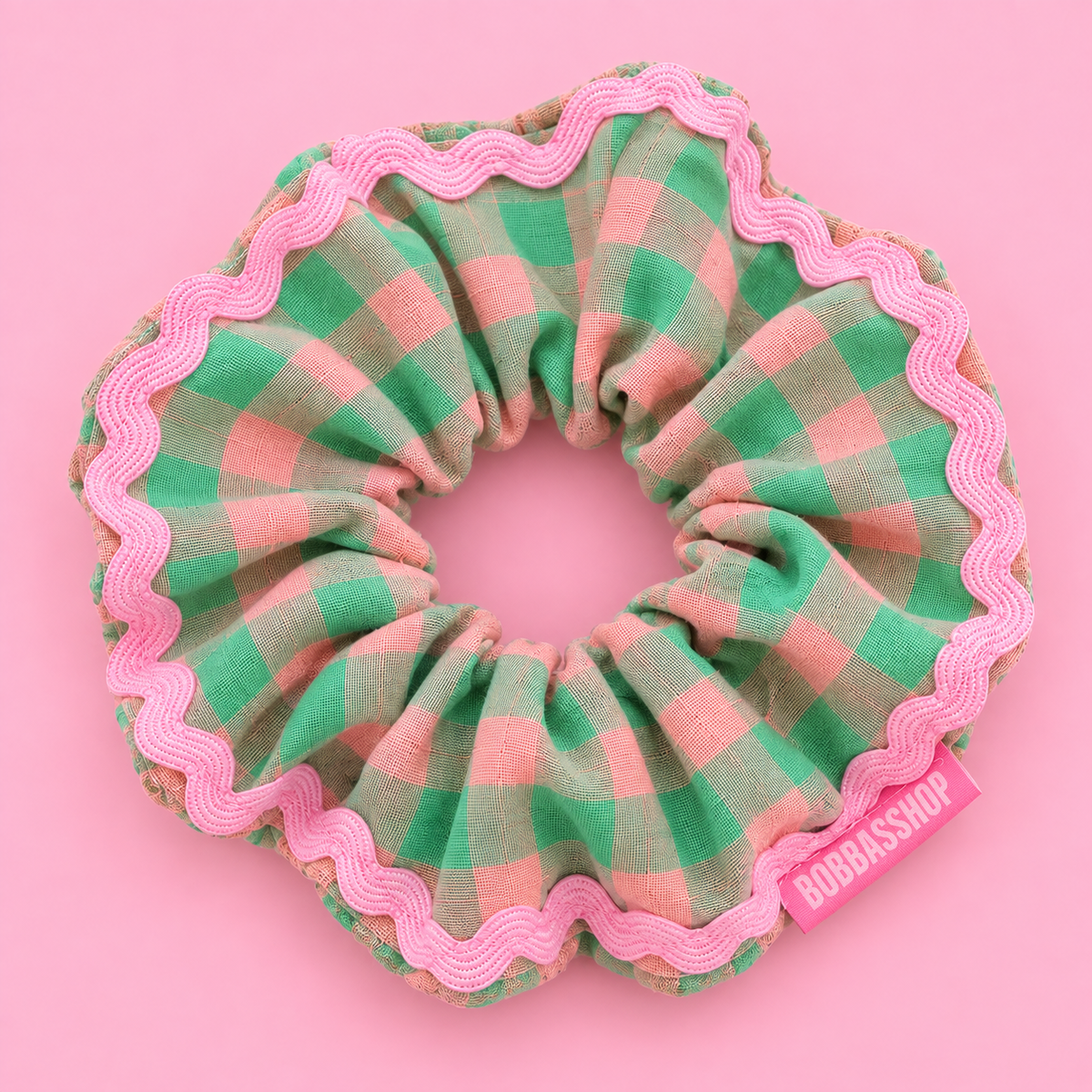 SCRUNCHIE VICHY MANZANA