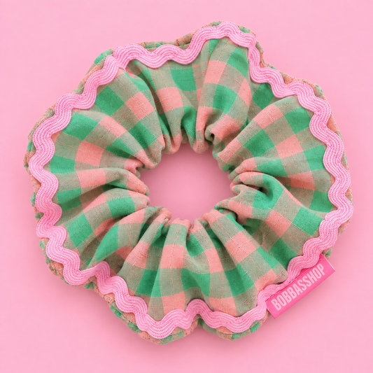 SCRUNCHIE VICHY MANZANA
