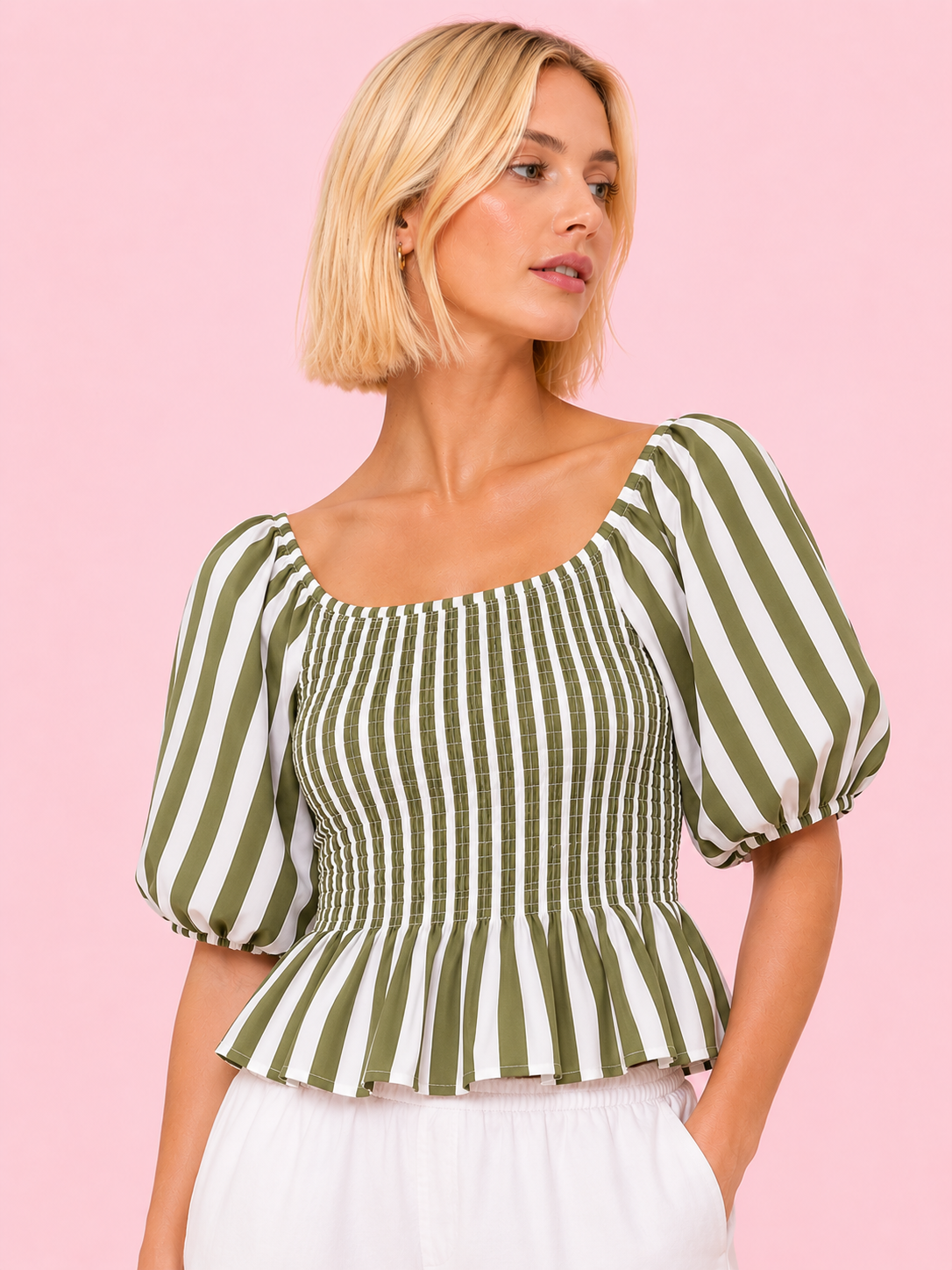 BLUSA BOOMER VERDE KAKI