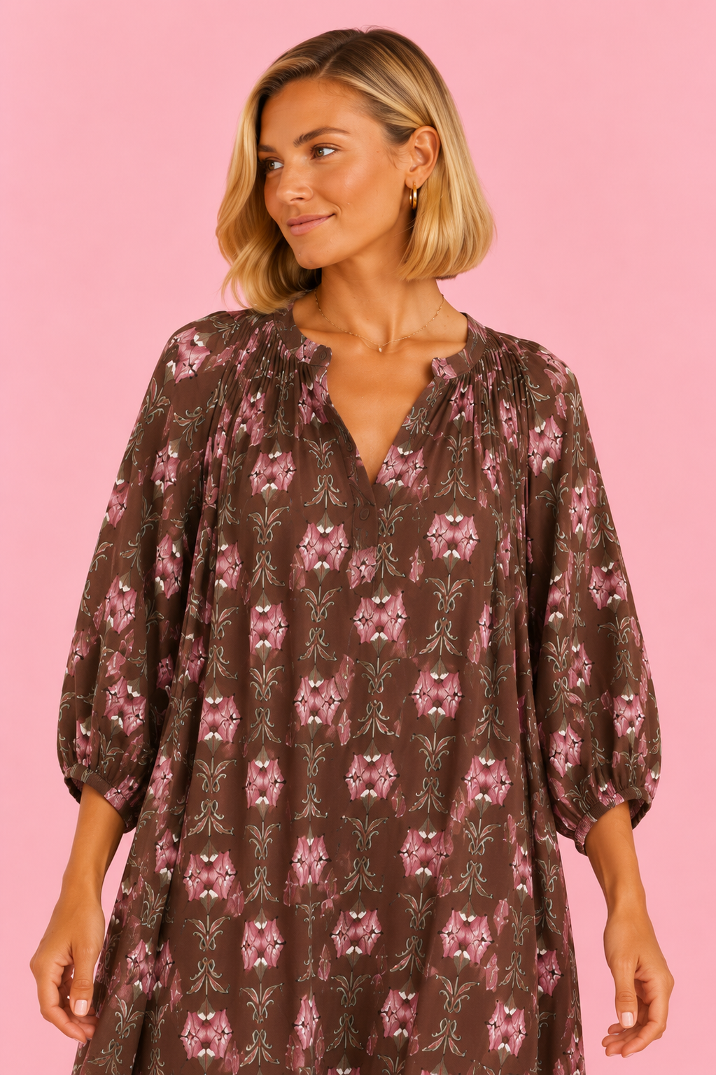 VESTIDO AMAPOLINA CHOCOLATE
