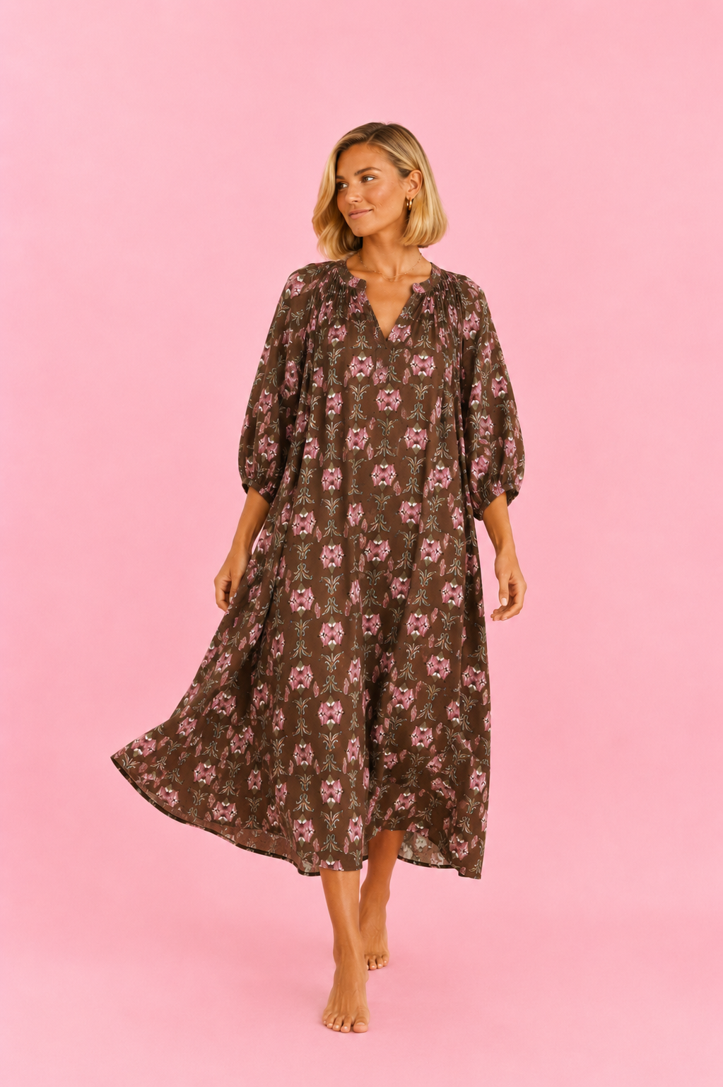 VESTIDO AMAPOLINA CHOCOLATE