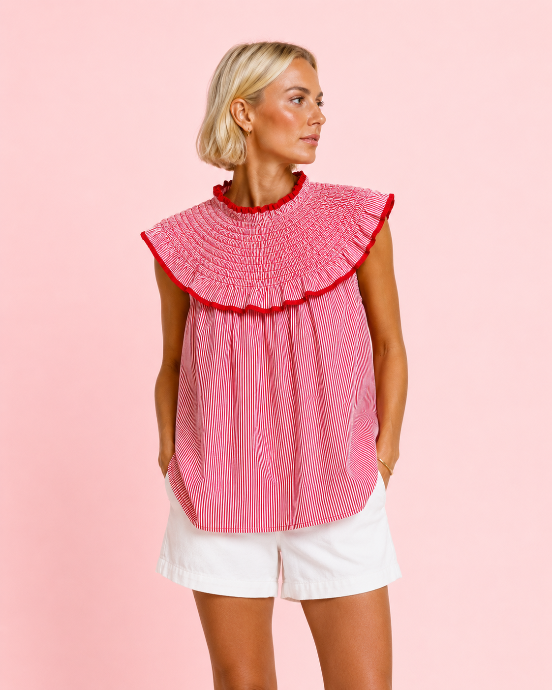 BLUSA AMARETO ROJA
