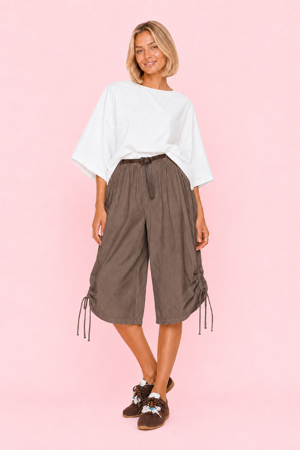 PANTALON CAPRI CHOCOLATE