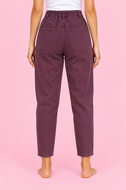 JEANS MUSE BERENJENA