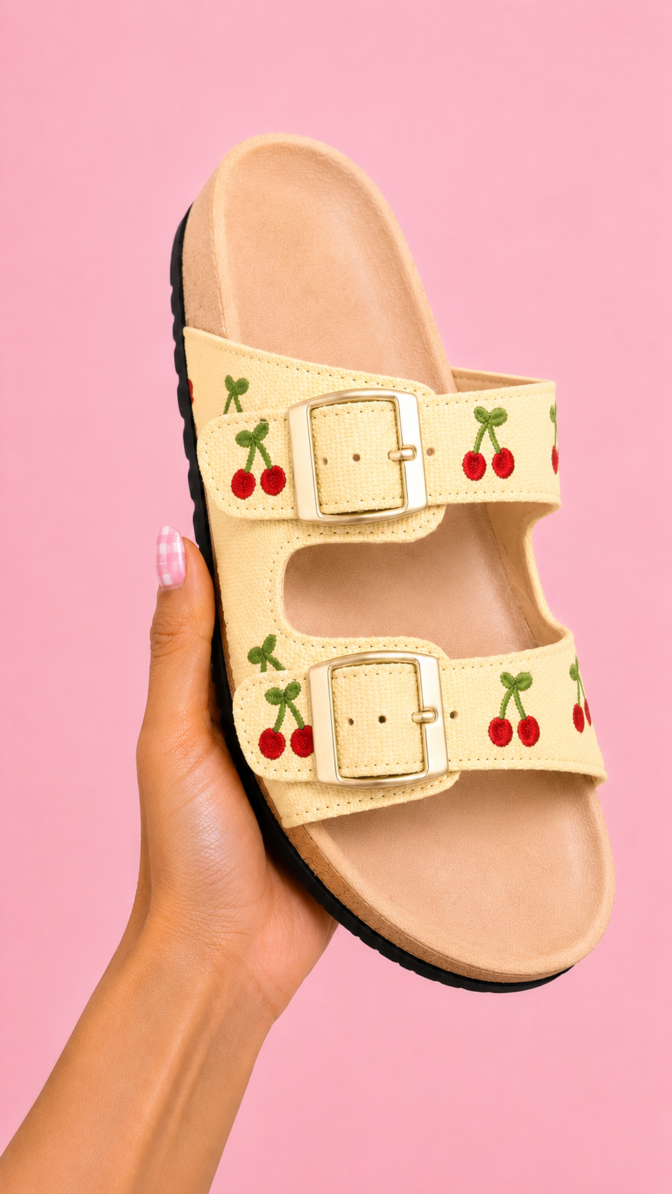 SANDALIA CHERRY AMARILLO PASTEL