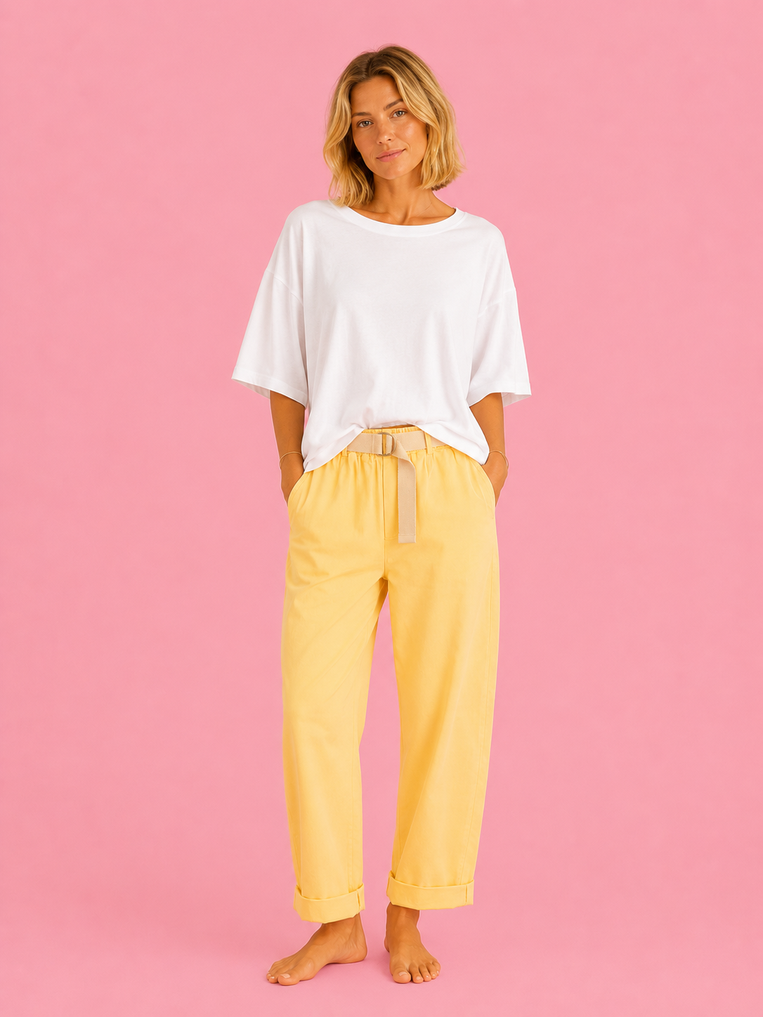 PANTALON FLAFY AMARILLO PASTEL