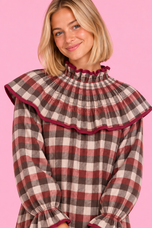 VESTIDO AMARETO CHERRY BROWN