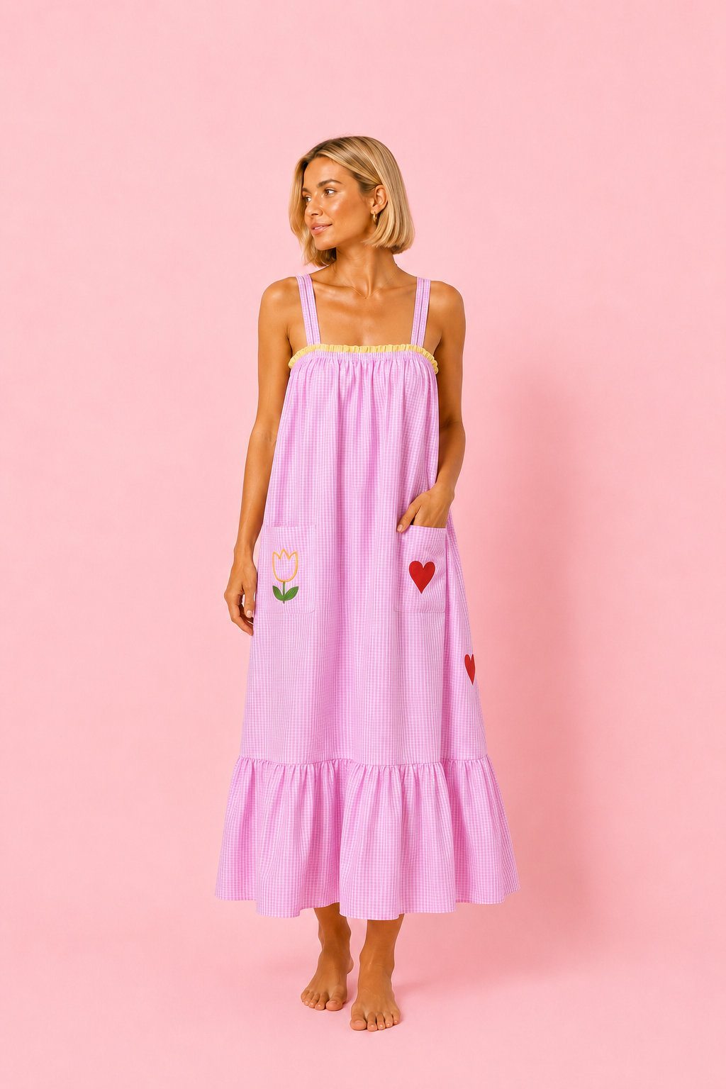 VESTIDO CAMELIA ROSA