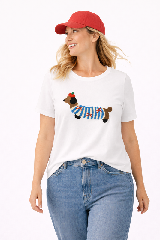 CAMISETA SALCHICHA BLANCA