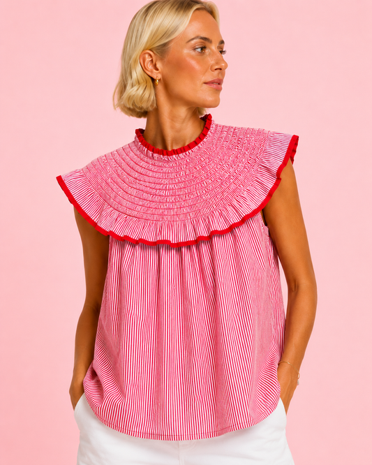 BLUSA AMARETO ROJA