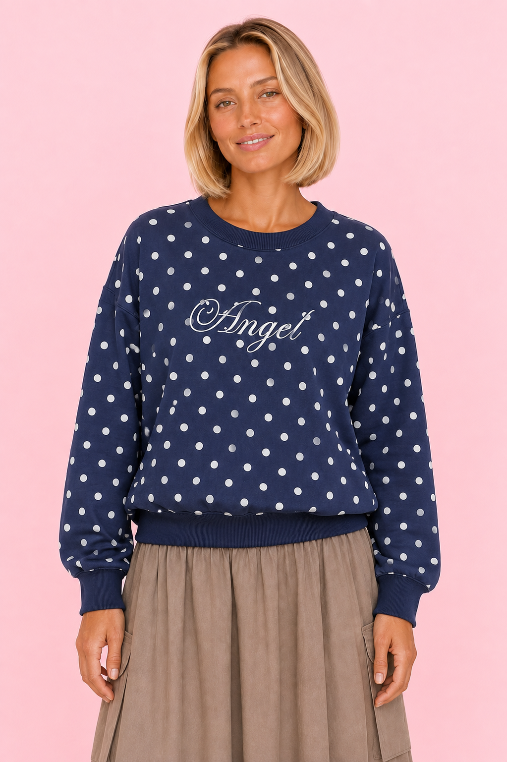 SUDADERA LUNARES MARINO