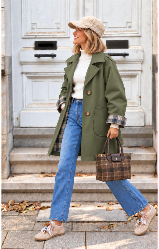 GABARDINA TARTAN MILITAR