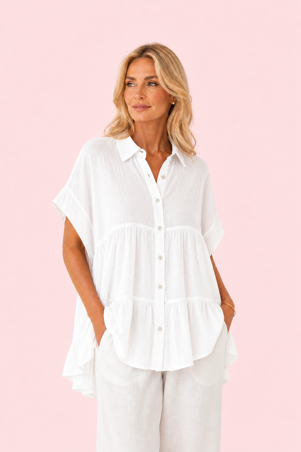 BLUSA MENORCA BLANCA
