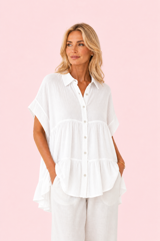 BLUSA MENORCA BLANCA