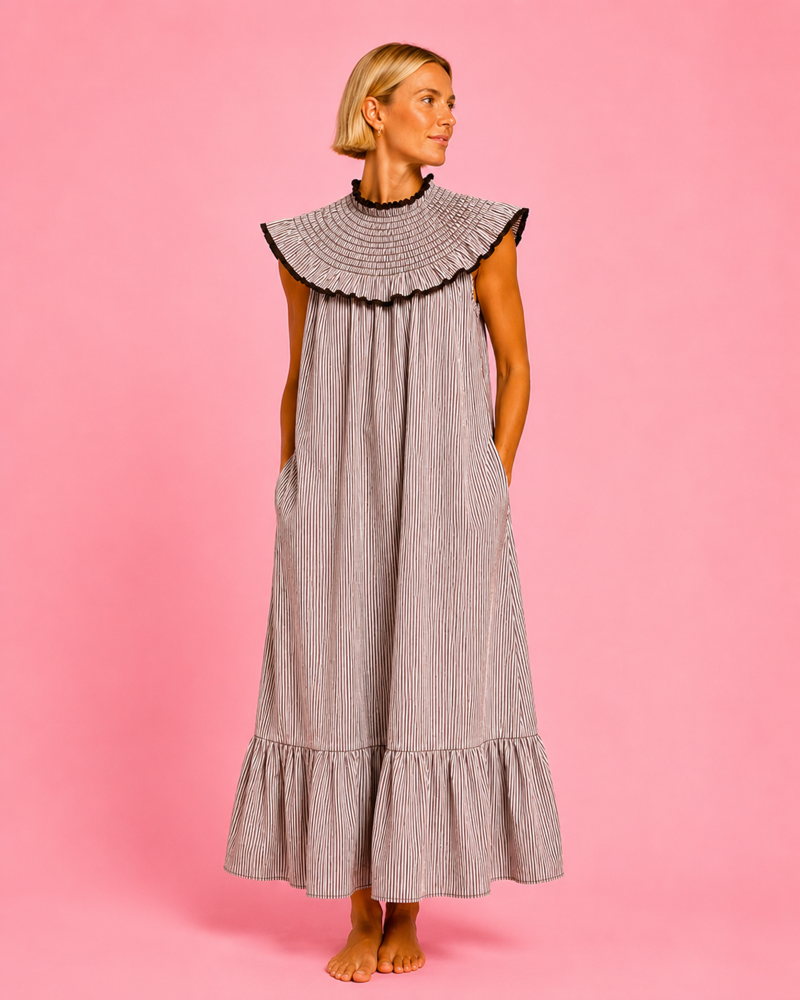 VESTIDO AMARETO CHOCOLATE