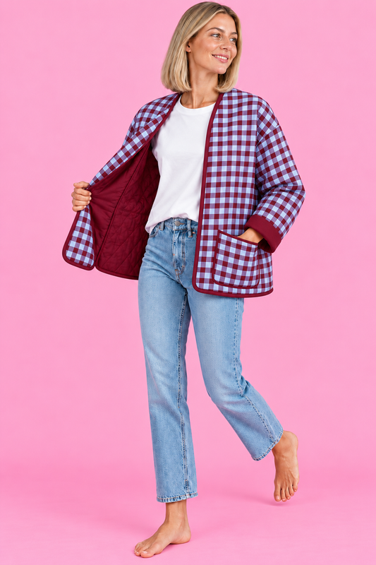 CHAQUETA BRUNA BLUE&GRANATE