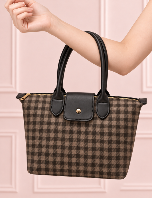 BOLSO SCOTTY VICHY KHAKI
