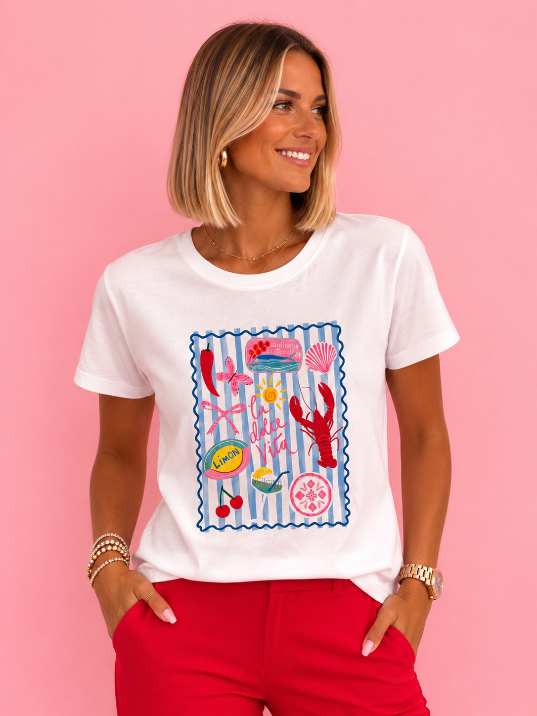 CAMISETA LANGOSTA BLUE