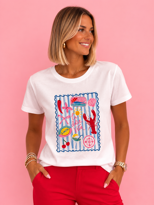 CAMISETA LANGOSTA BLUE