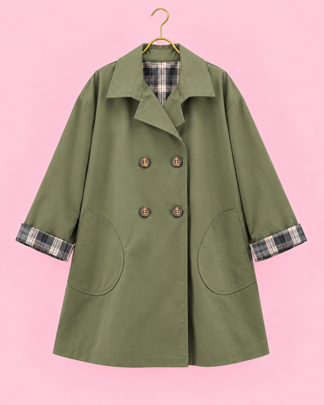 GABARDINA TARTAN MILITAR