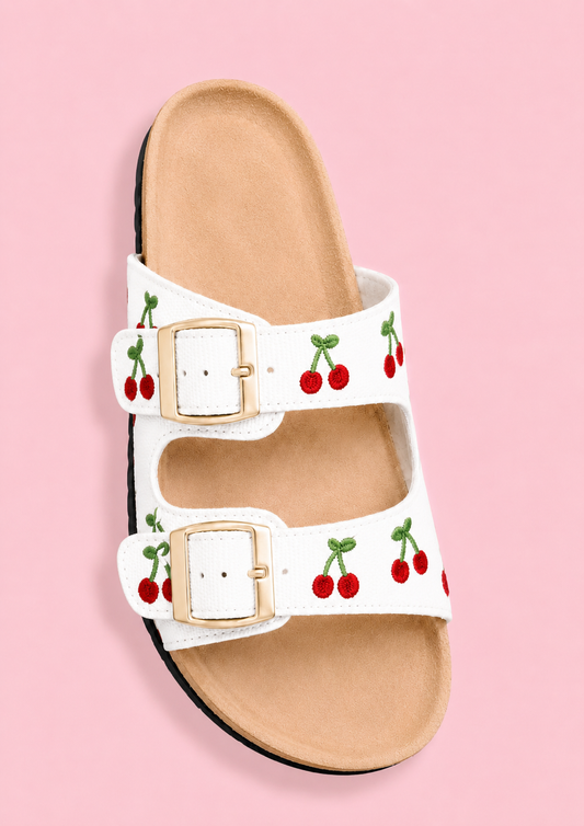 SANDALIA CHERRY WHITE